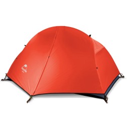Палатка 1-местная Naturehike сверхлегкая + коврик NH18A095-D, 210T, красный, 6975641886488