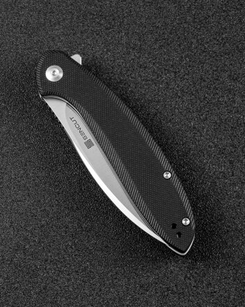 Складной нож SENCUT San Angelo 9Cr18MoV Steel Satin Finished Handle G10 Black