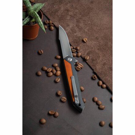 Нож складной Roxon K3, сталь D2, коричневый, K3-D2-BR