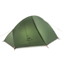 Палатка 1-местная Naturehike сверхлегкая + коврик NH18A095-D, 20D, зеленый, 6927595735671