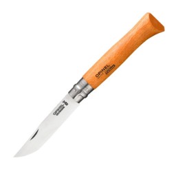 Нож Opinel №12, углеродистая сталь, рукоять из дерева бука, блистер, 001256